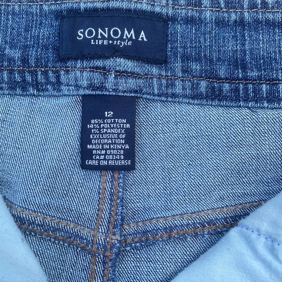 Sonoma capri blue jeans size 12 - Picture 12 of 12